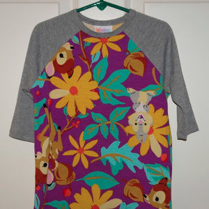 LuLaRoe Disney Bambi Babies Sloan Tee Size 4 EUC